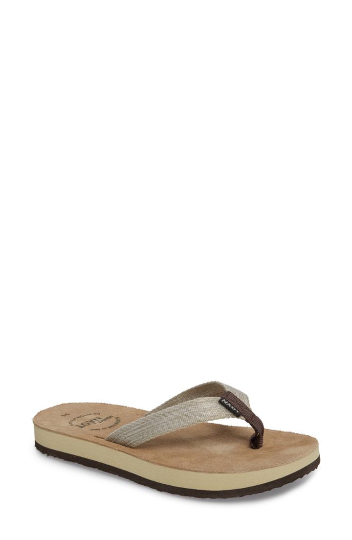 Women's Naot Island Flip Flop Us / 37eu - Brown