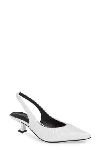 Women's Jeffrey Campbell Amulet Slingback Pump M - White