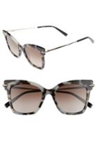 Women's Max Mara Needliv 49mm Gradient Cat Eye Sunglasses - Ivory/ Gold/ Havana