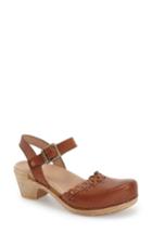Women's Dansko 'marta' Ankle Strap Clog .5-11us / 41eu M - Brown