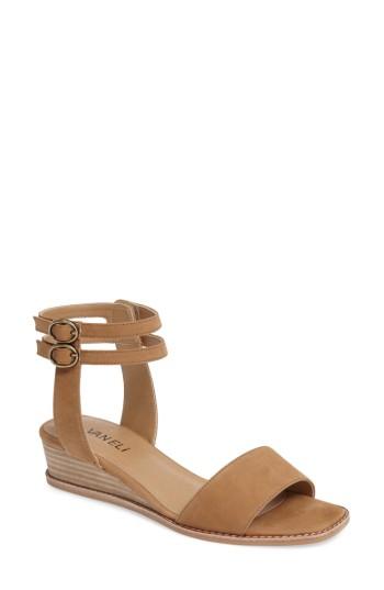Women's Vaneli Jarita Ankle Strap Sandal .5 M - Brown