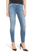 Women's Mother The Looker Fray Ankle Skinny Jeans - Blue