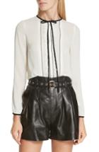 Women's Red Valentino Bow Neck Blouse Us / 36it - Ivory