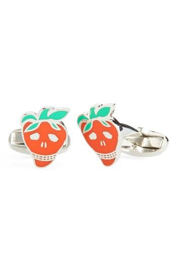 Men's Paul Smith Strawberry Skull Cuff Links