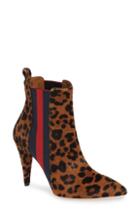 Women's Veronica Beard Fallon Genuine Calf Hair Leopard Print Bootie Us / 36eu - Brown