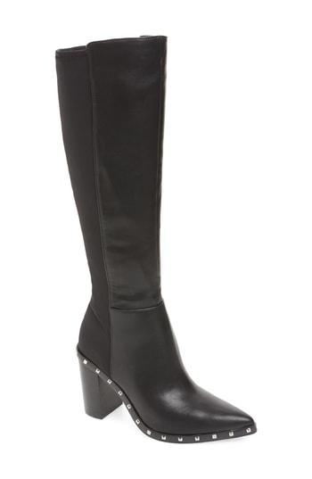 Women's Charles By Charles David Studded Knee High Stretch Boot