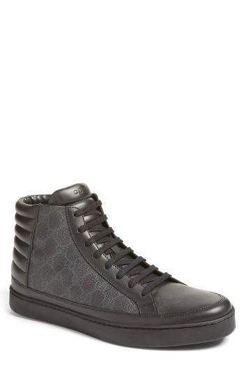 Men's Gucci 'common' High Top Sneaker Us / 5uk - Black