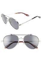 Men's Givenchy 58mm Polarized Aviator Sunglasses -