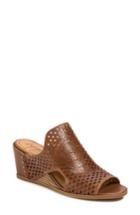 Women's Latigo Janis Laser Cut Wedge Sandal M - Brown
