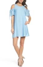 Women's Nsr Cold Shoulder Shift Dress - Blue