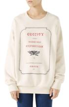 Women's Gucci Hypnotism Graphic Sweatshirt - White