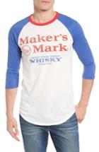 Men's Palmercash Maker's Mark Logo Graphic Baseball T-shirt - White