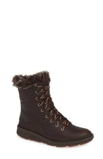 Women's Merrell Tremblant Ezra Waterproof Bootie M - Brown