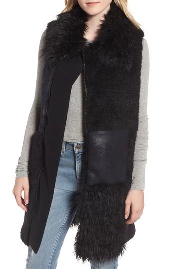 Women's Heurueh Kimmy Patchwork Faux Fur & Faux Suede Vest