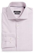 Men's Bugatchi Trim Fit Dot Dress Shirt - Red