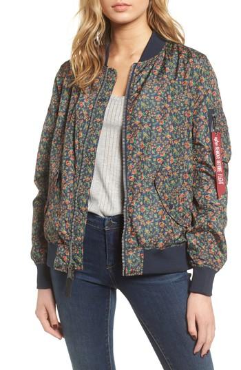 Women's Alpha Industries Liberty X L-2b Scout Flight Jacket - Pink