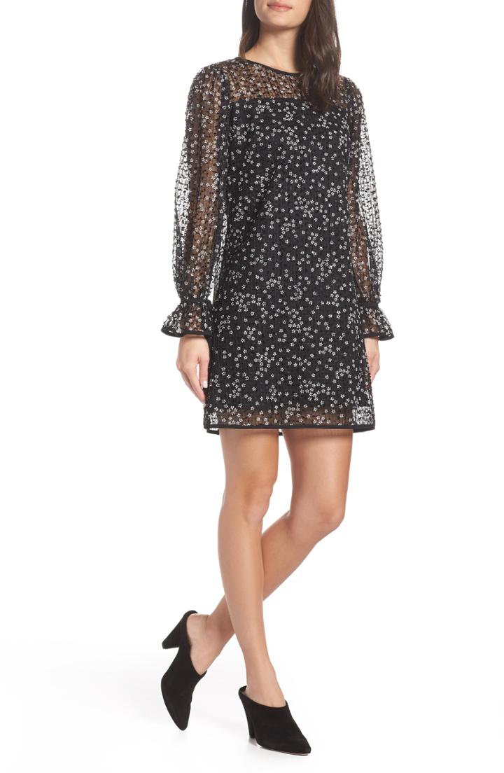 Women's Chelsea28 Floral Grid Shift Dress