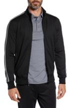 Men's Bugatchi Knit Zip Jacket, Size - Black