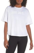 Women's Nike Dry Split Tail Tee - White