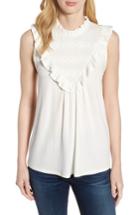 Women's Everleigh Lace Inset Tank Top - White