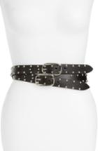 Women's Iro Enezia Set Of Two Studded Leather Belts - Black