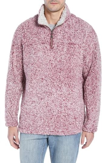 Men's True Grit Marled Quarter Zip Pullover - Purple