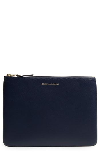 Men's Comme Des Garcons Classic Leather Line Pouch - Blue