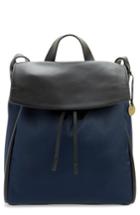 Skagen Ebba Leather & Canvas Backpack - Blue