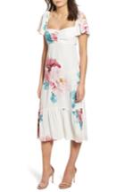 Women's Leith Flutter Sleeve Portrait Midi Dress, Size - Ivory