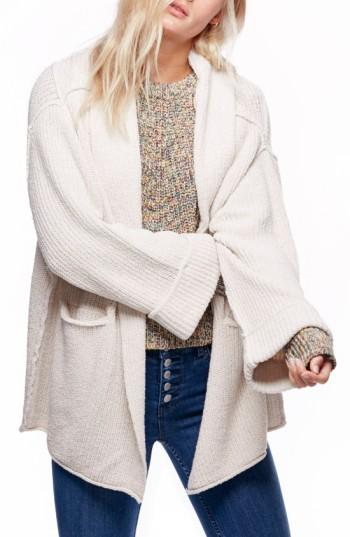 Women's Free People Low Tide Cardigan /small - Ivory
