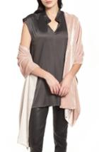 Women's Eileen Fisher Velvet Wrap, Size - Pink