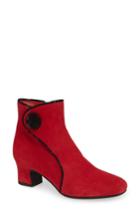 Women's Pas De Rouge Alfa Button Bootie Us / 38eu - Red