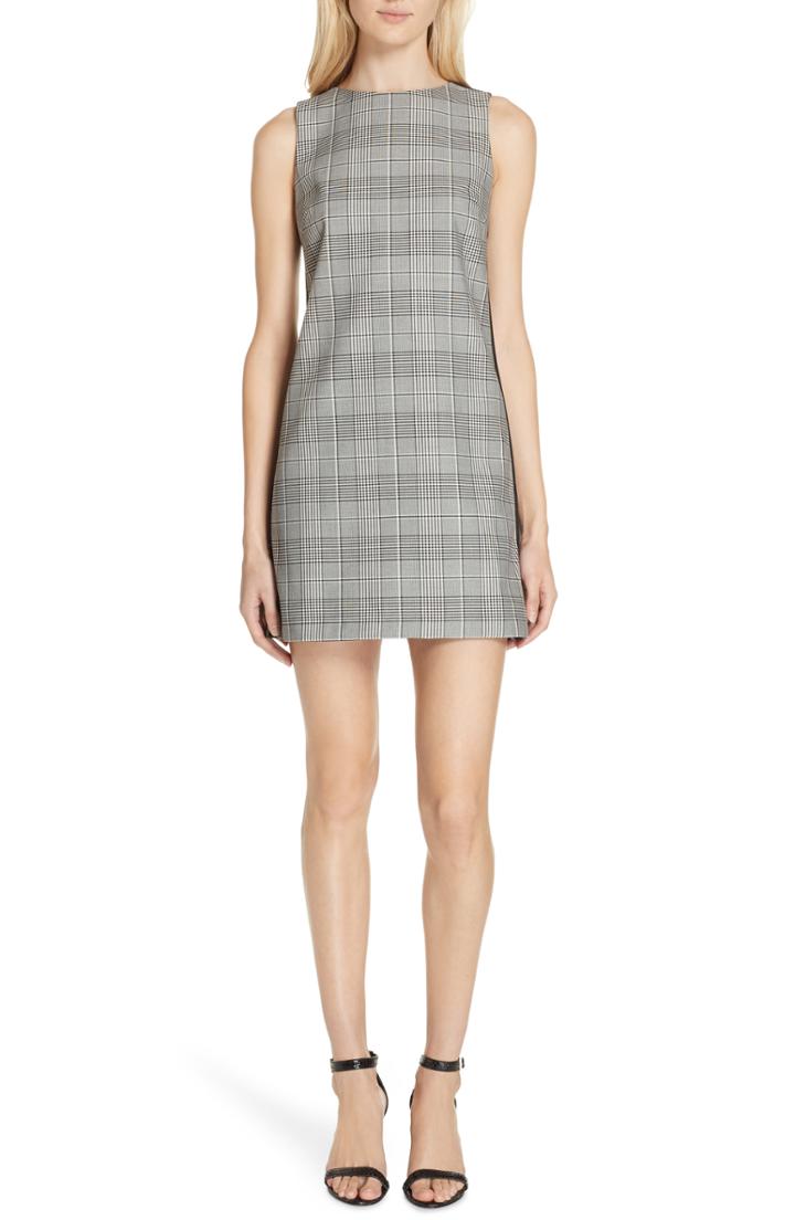 Women's Alice + Olivia Clyde Glen Plaid Shift Dress