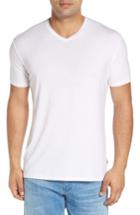 Men's Stone Rose V-neck T-shirt (xxl) - White
