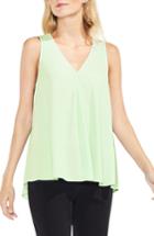 Women's Vince Camuto V-neck Drape Front Blouse, Size - Green