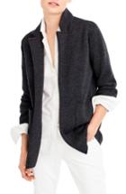 Women's J.crew Open Front Sweater Blazer, Size - Grey