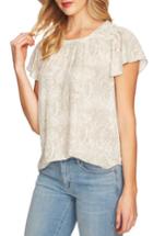 Women's Cece Canyon Flutter Sleeve Top - Grey