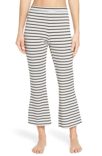 Women's Bb Dakota Flare For Drama Crop Lounge Pants - Ivory