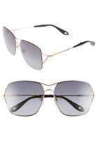 Women's Givenchy 58mm Oversized Sunglasses - Gold Copper/ Grey Gradient