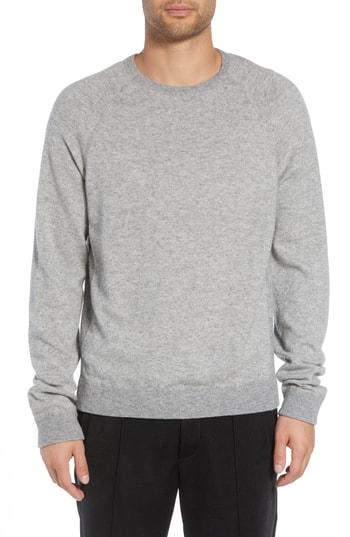 Men's Vince Bird's Eye Sweater, Size - Grey