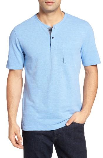 Men's Nordstrom Men's Shop Slub Henley - Blue