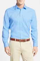 Men's Cutter & Buck 'epic Easy Care' Classic Fit Wrinkle Free Sport Shirt, Size - Blue
