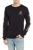 Men's Rvca Grim Times Graphic Long Sleeve T-shirt - Black