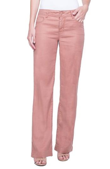 Women's Liverpool Jeans Company Emma Stretch Linen Pants - Coral