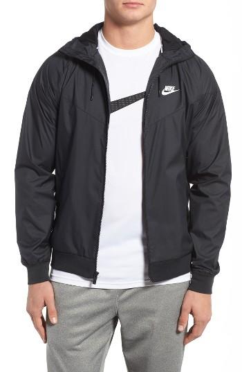 Men's Nike 'windrunner' Colorblock Jacket - Black