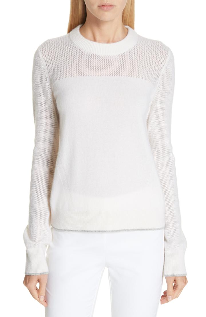 Women's Rag & Bone Yorke Cashmere Sweater, Size - White