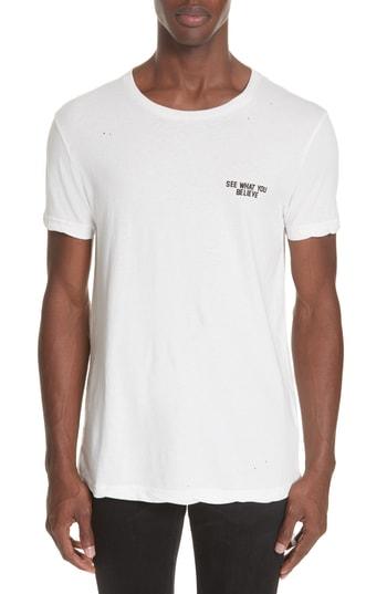 Men's Ksubi Miss Information Graphic T-shirt, Size - White