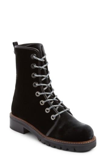 Women's Stuart Weitzman Metermaid Combat Boot .5 M - Grey