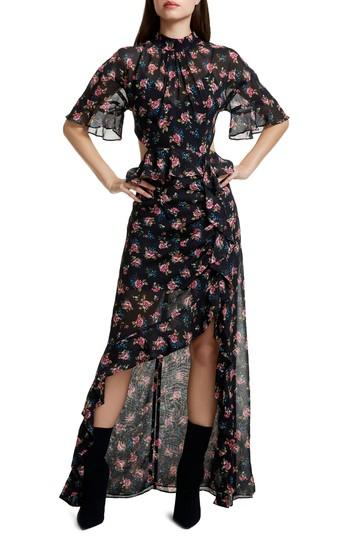 Women's Afrm Melsa Cutout Maxi Dress - Black