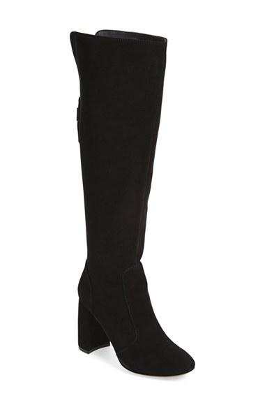Women's Linea Paolo 'blake' Block Heel Boot, Size 5 M - Black